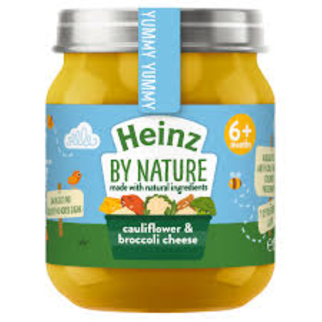 HEINZ CAULIFLOWER N BROCCOLI CHEESE BABY FOOD 120G